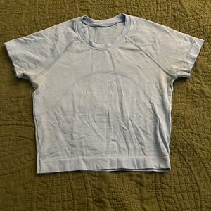 Lululemon Athletica Sky Blue Crop Top